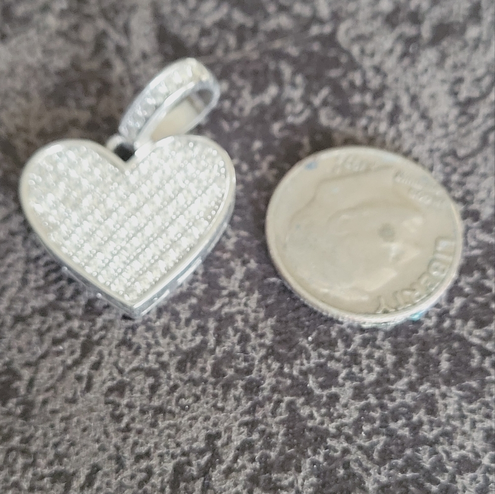 Silver Heart Pendant 925 silver - Picture 3 of 6
